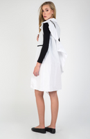 STATIC ZIPPED RUFFLE BACK JUMPER