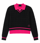 ASPIRE LAYERED COLLAR POLO KNITWEAR