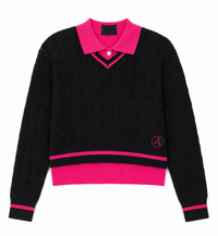 ASPIRE LAYERED COLLAR POLO KNITWEAR