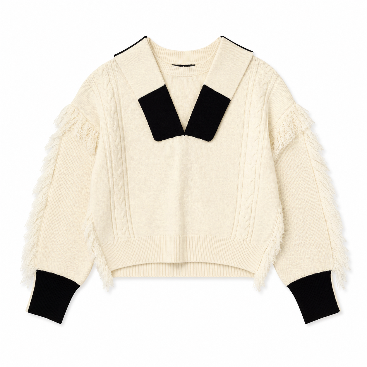ASPIRE FAUX LAYERED SAILOR KNIT