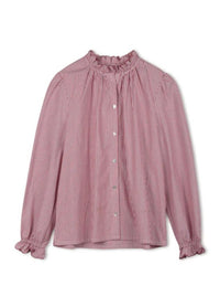 POINT RUFFLE BLOUSE