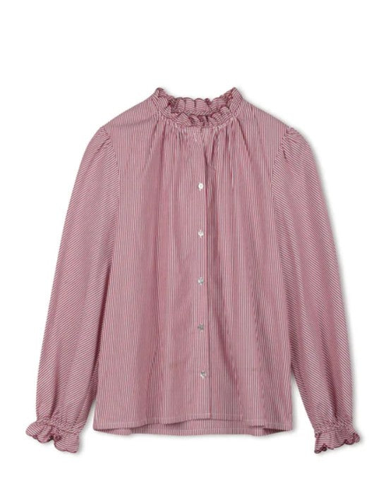 POINT RUFFLE BLOUSE