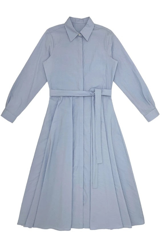 UNAYA MISHA LONG SLEEVES SHIRT DRESS AND WAIST TIE