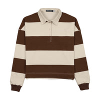 URBAN EDGE STRIPED RUGBY SWEATSHIRT