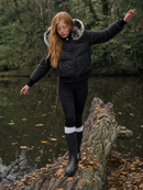 SCOTCH BONNET FUR HOOD DOWN COAT