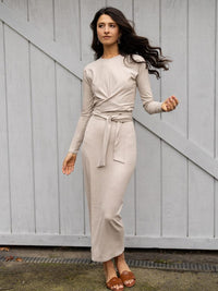 THIRD RIBBED MAXI SKIRT