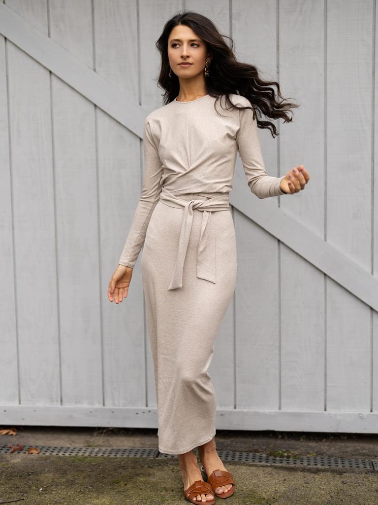 THIRD RIBBED MAXI SKIRT