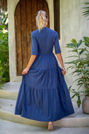 THIRD TIERED MAXI DRESS