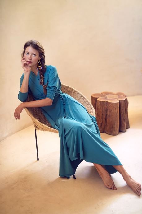 THIRD JERSEY WRAP DRESS