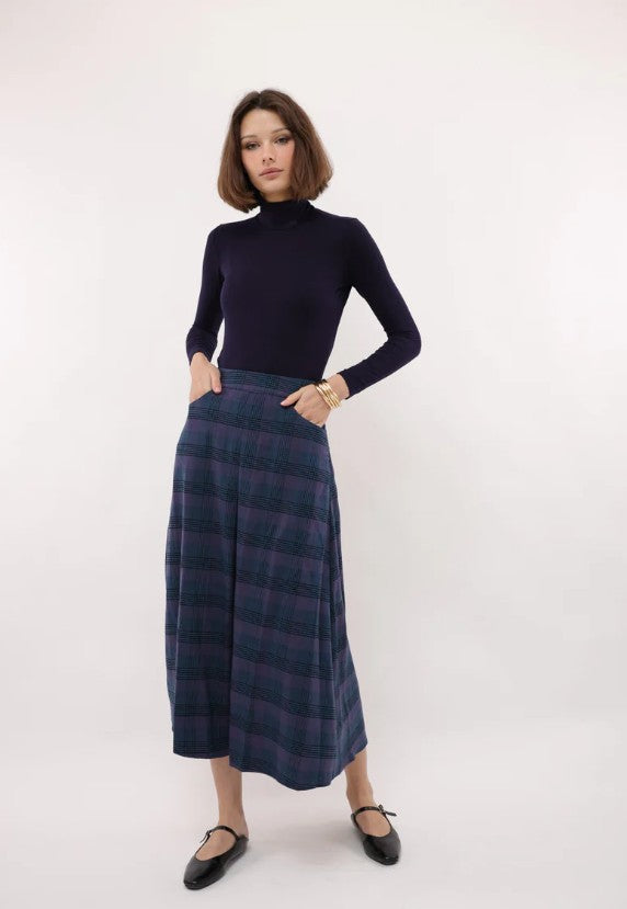 BYRD TIA PLAID SKIRT