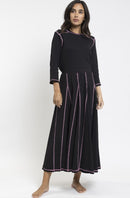 MILA RIBBED RAW SEAM SKIRT