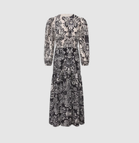 EPIK TRUMPET MIDI PUFF SLEEVE DRESS