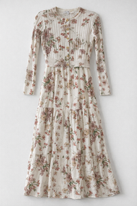 DONNA BELLA FLORAL PRINTED OVERLAY DRESS SET
