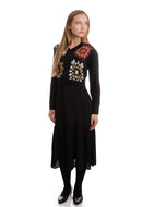 DONNA BELLA SET-BUTTONDOWN DRESS W FLORAL VEST