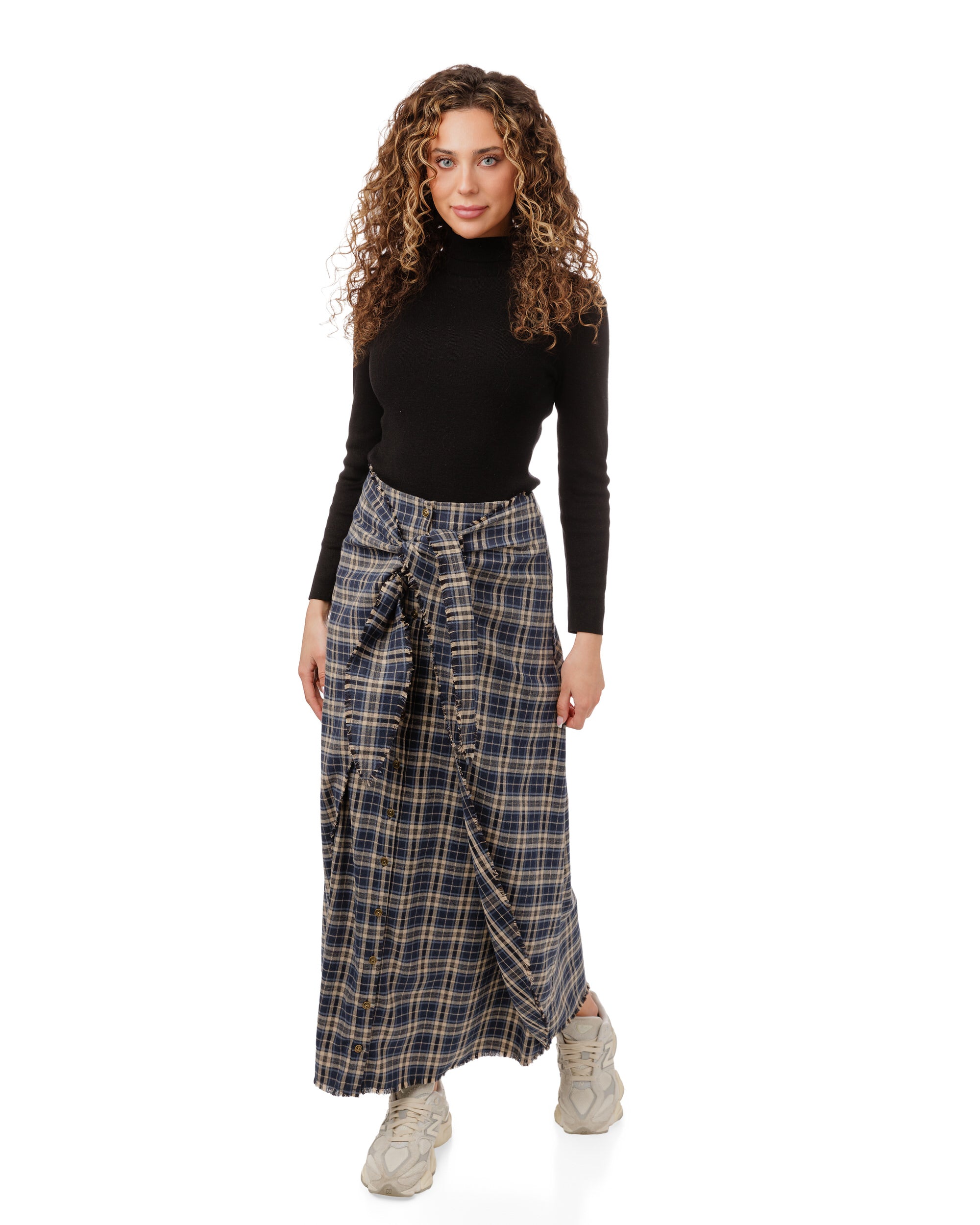 WEEKEND PLAID TIE SKRIT