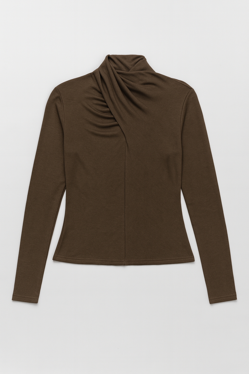 NOIR TWIST NECKLINE KNIT TOP