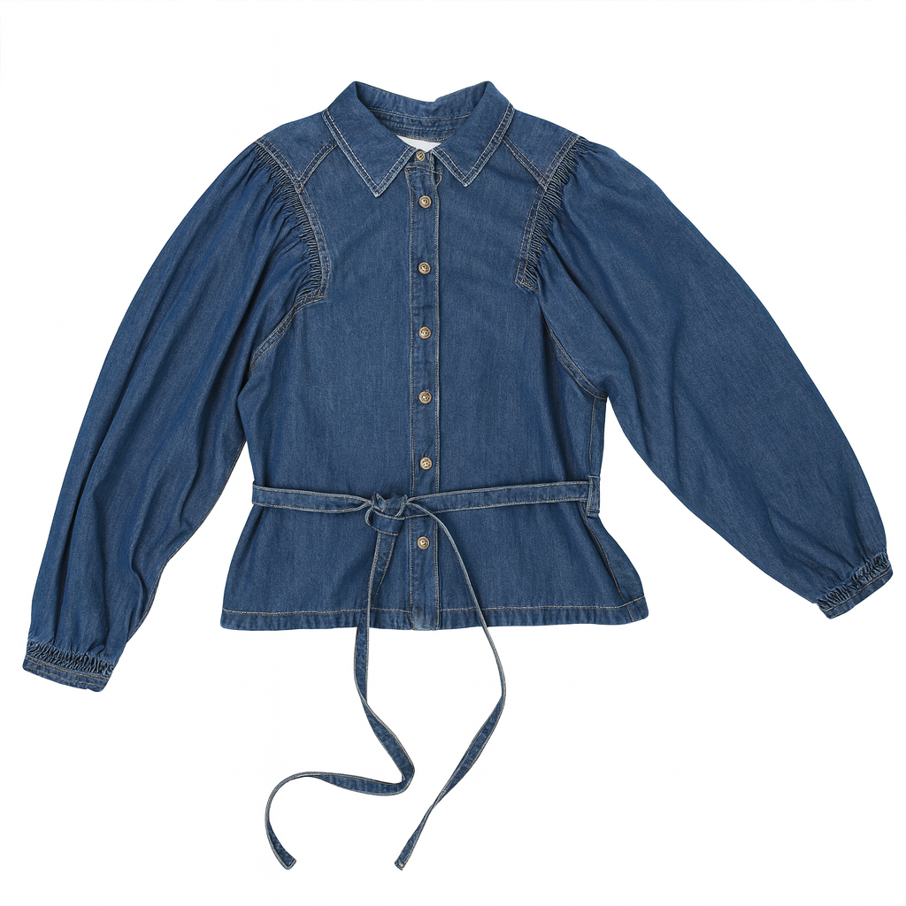 ONE COLLECTIVE TAHOE DENIM BELTED SHIRT