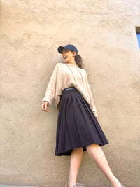 THE SLIM SKIRT VARSITY PLEATED SKIRT