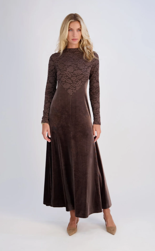 POPPY VELVET LACE DRESS