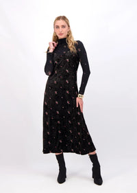 POPPY EMBROIDERED BOUQUET SLIP DRESS