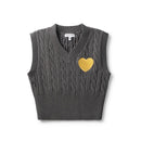 NONAME KNIT HEART VEST