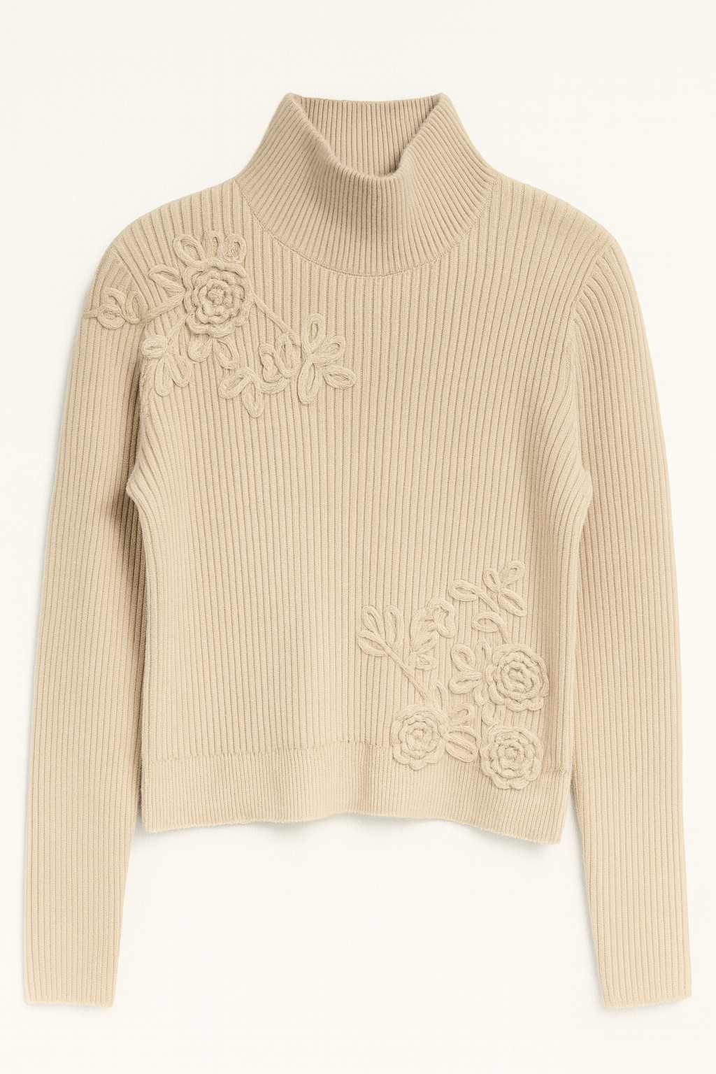 EPIK EMBROIDERED TURTLENECK SWEATER
