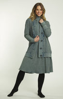 BA6 DENIM WAFFLE KNIT CARDIGAN