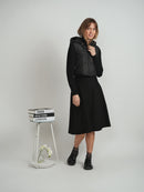 JULI QUILTED SWEATER COMBO JACKET