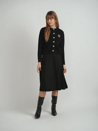 MILAN ITALY EMBLEM KNIT CARDIGAN
