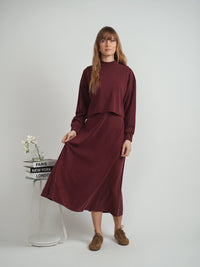 SPADES RIBBED V NECK CROPPED SWEATSHIRT