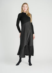 METALLIC VINTAGE VELVET CUTTOUT DRESS