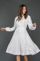 HARPER TIERED V-NECK DRESS
