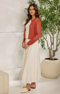 POINT WIDE KNIT CARDI