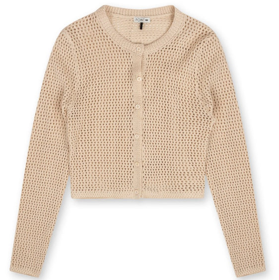 POINT WIDE KNIT CARDI