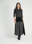 HARPER VELVET COMBO SKIRT