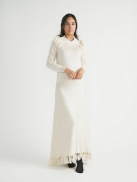 WEEKEND FRINGE KNIT SKIRT