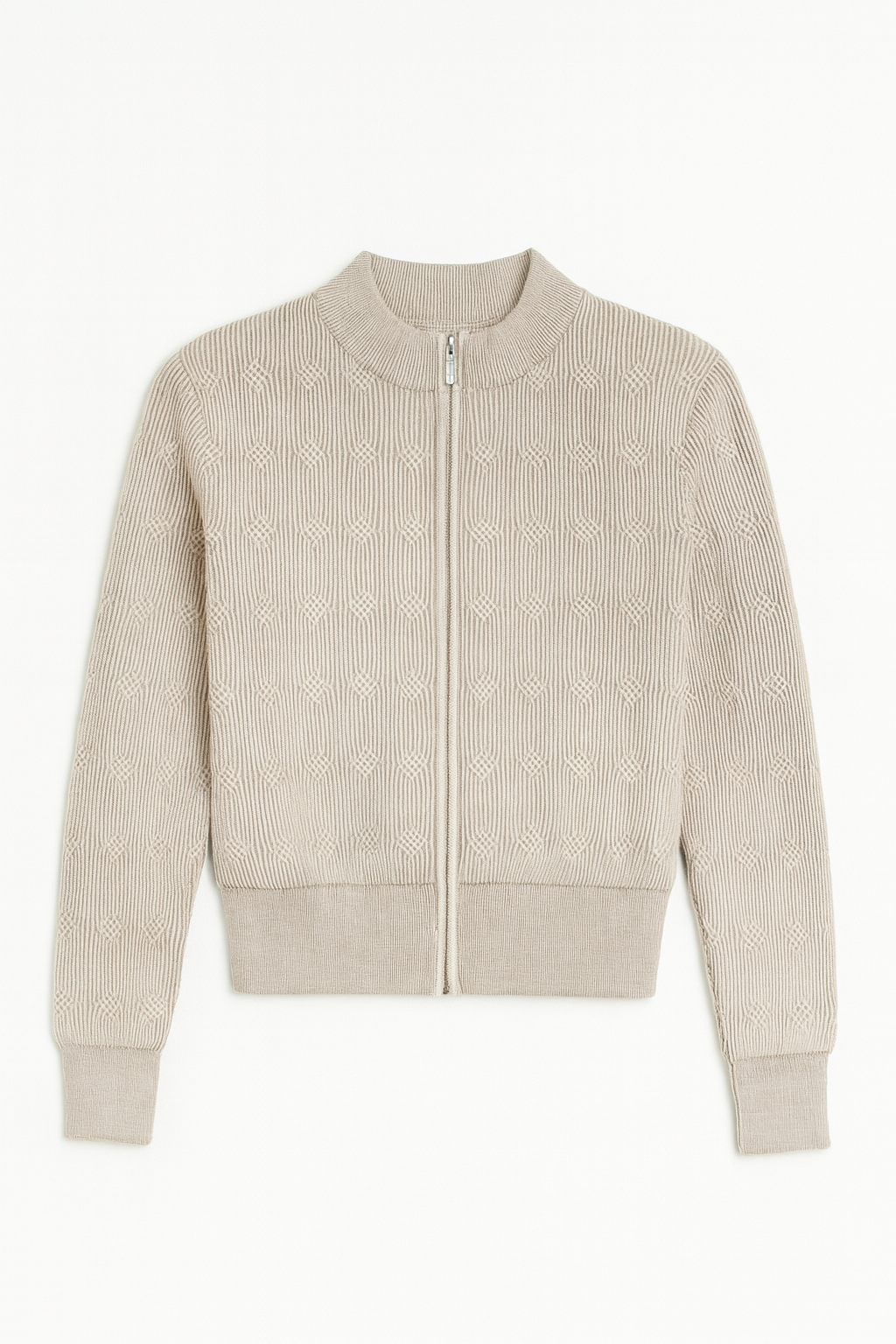 MAJORITY TEXTURED KNIT ZIP-UP JACKET