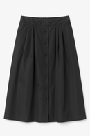 MCQUEEM TAFFETA BUTTONDOWN SKIRT