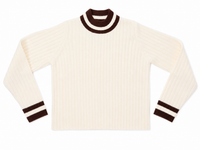 MCQUEEM FUZZY VARSITY SWEATER