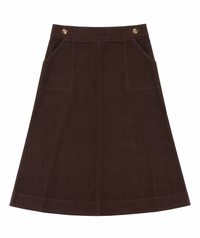 MCQUEEM CORDUROY SKIRT W POCKETS