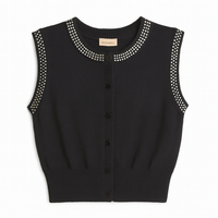 ERMANNA KNIT TOP W STUDS