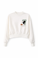 ERMANNA SWEATSHIRT W EMBROIDERY DETAIL ON FRONT