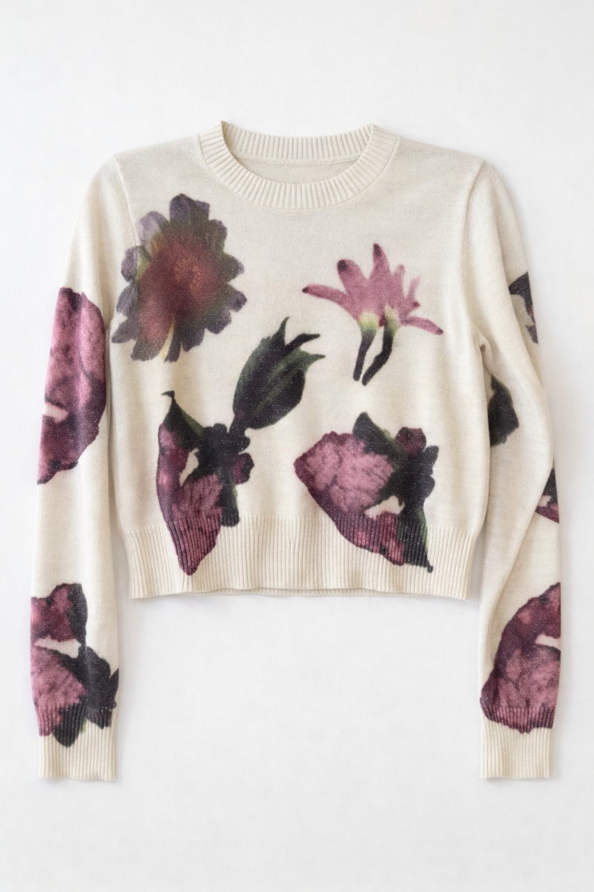 ERMANNA PRINTED KNIT TOP