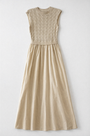 ERMANNA SLEEVELESS COMBO DRESS W GLITTER