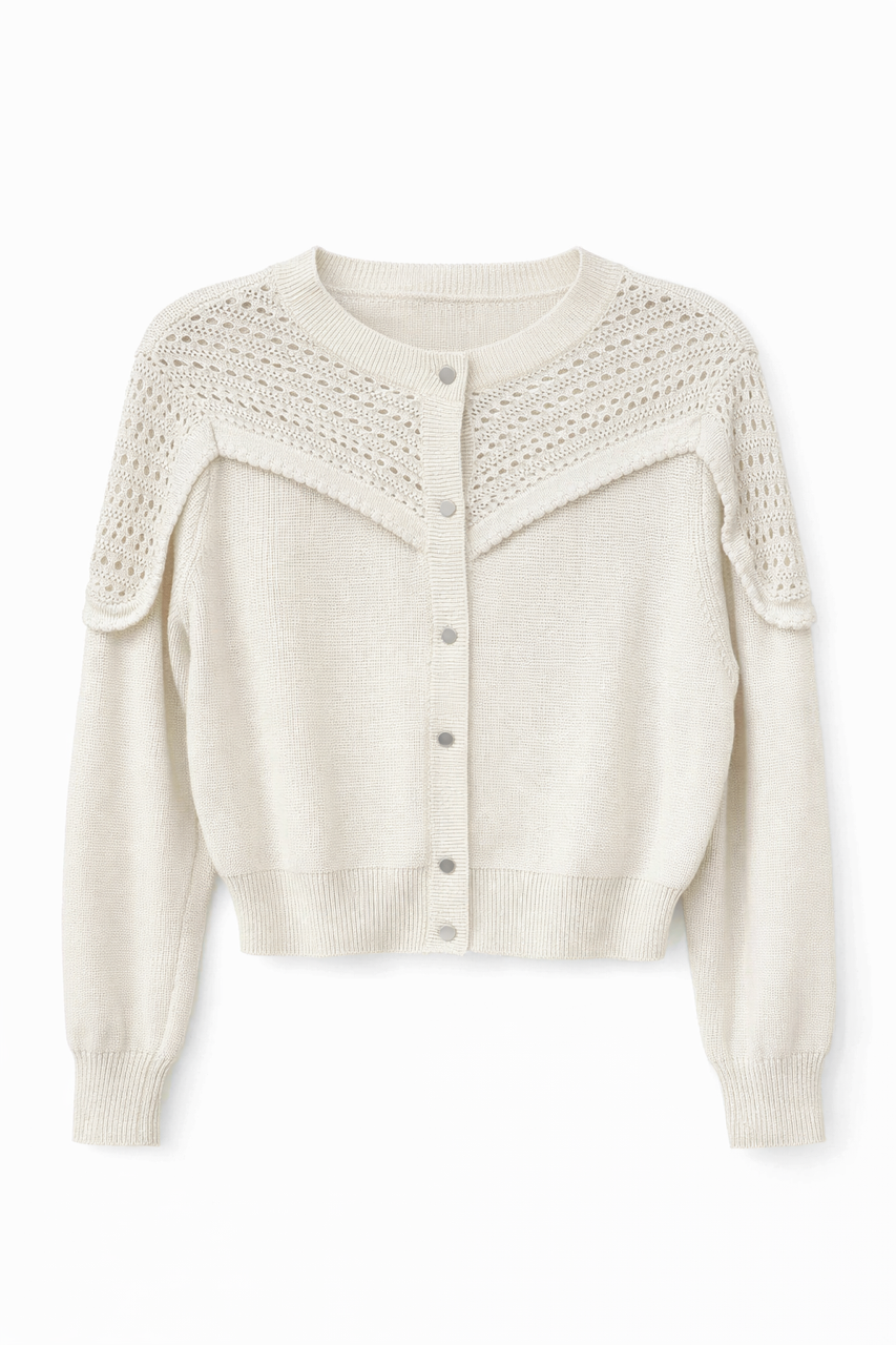 ERMANNA KNIT CARDIGAN W BUTTON IN FRONT