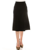 YAL NEW YORK RIBBED ALINE KNIT SKIRT