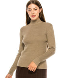 BINJ CABLE STITCH MOCK NECK SWEATER