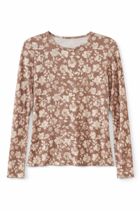 ADINA LAS VEGAS PRINTED LONG SLEEVE TEE