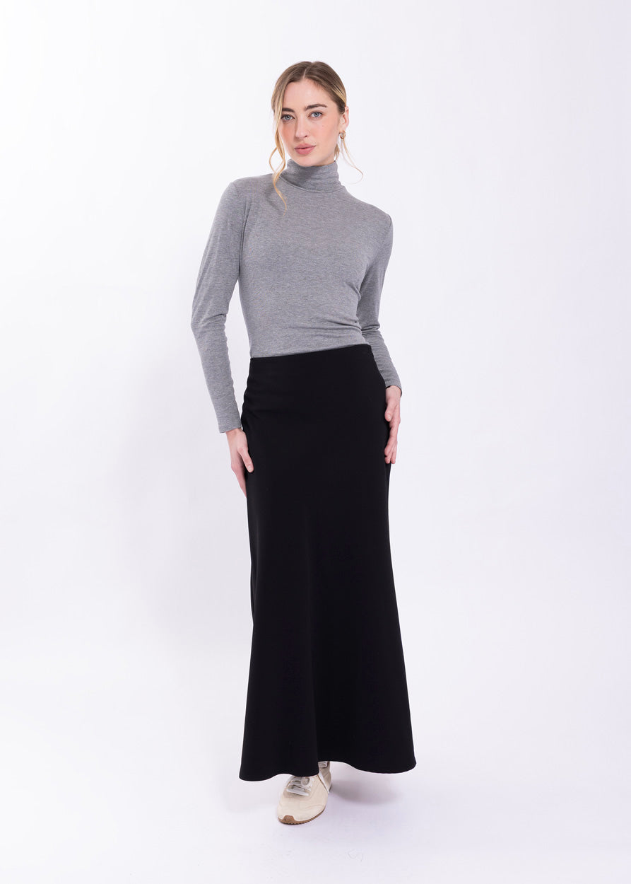 CONCEPT FLARED MIDI SKIRT