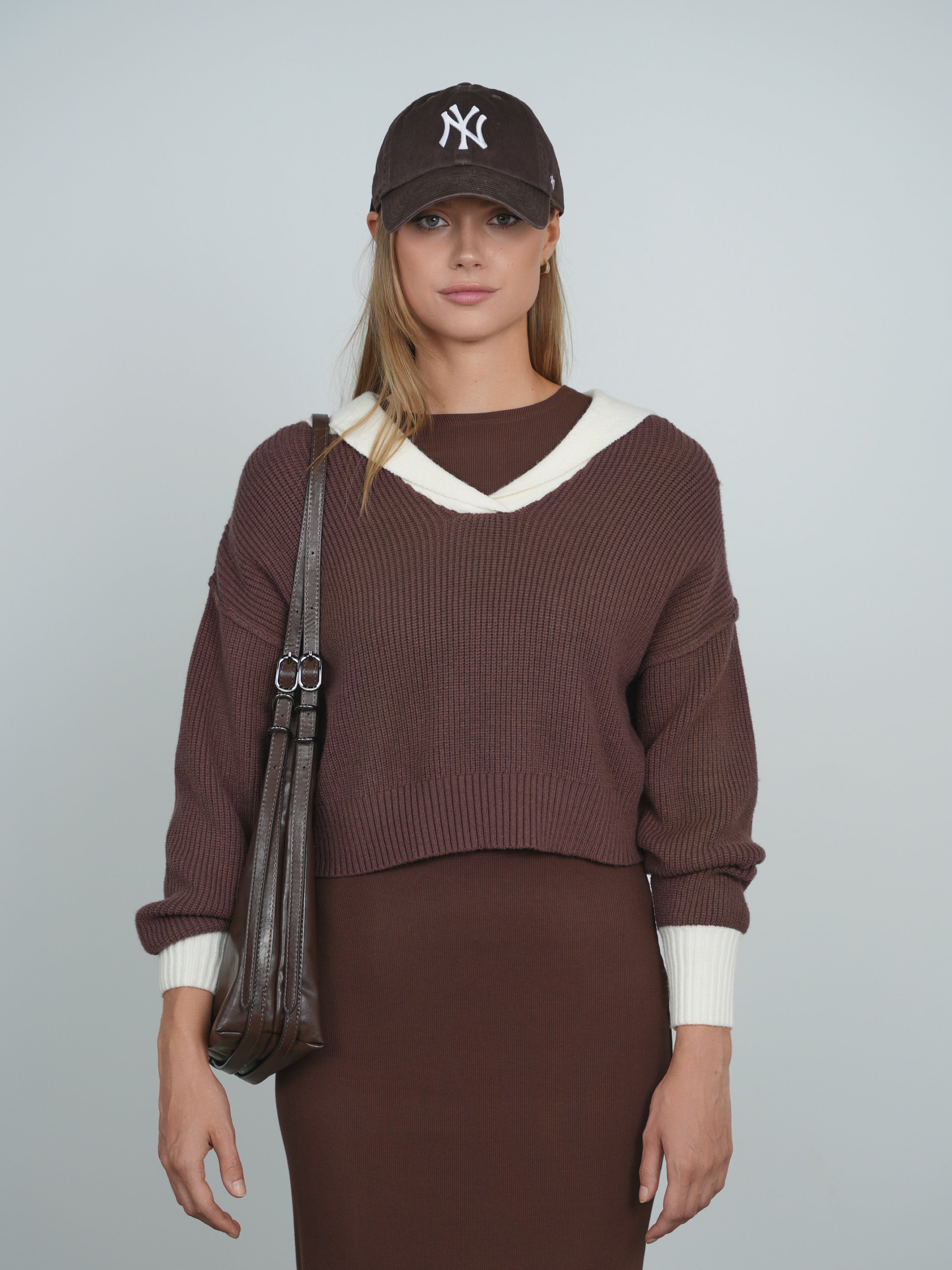 POINT CHUNKY KNIT SAILOR SWEATER
